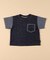 デニム調ジャージー ポケット付きTシャツ(ベビーサイズ)