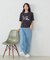 速乾 箔プリント Tシャツ