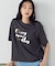 速乾 箔プリント Tシャツ