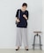 【美しいベーシックパンツ】ポリエステルレーヨン ストレッチワイドパンツ