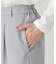【美しいベーシックパンツ】ポリエステルレーヨン ストレッチワイドパンツ