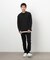 タテ畝ストレッチポンチ フェイクレイヤード クルーネックＴシャツ （長袖）