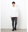 タテ畝ストレッチポンチ フェイクレイヤード クルーネックＴシャツ （長袖）