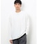 タテ畝ストレッチポンチ フェイクレイヤード クルーネックＴシャツ （長袖）