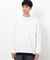 タテ畝ストレッチポンチ フェイクレイヤード クルーネックＴシャツ （長袖）