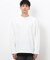 タテ畝ストレッチポンチ フェイクレイヤード クルーネックＴシャツ （長袖）