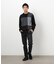 カラーブロック パッチワーク クルーネックＴシャツ（長袖）