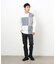 カラーブロック パッチワーク クルーネックＴシャツ（長袖）