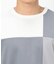 カラーブロック パッチワーク クルーネックＴシャツ（長袖）