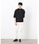 七分袖 フェイクレイヤード ハーフジップＴシャツ