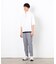七分袖 フェイクレイヤード ハーフジップＴシャツ