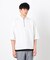 七分袖 フェイクレイヤード ハーフジップＴシャツ