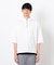 七分袖 フェイクレイヤード ハーフジップＴシャツ