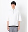 七分袖 フェイクレイヤード ハーフジップＴシャツ