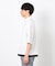 七分袖 フェイクレイヤード ハーフジップＴシャツ