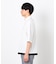 七分袖 フェイクレイヤード ハーフジップＴシャツ