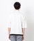 七分袖 フェイクレイヤード ハーフジップＴシャツ