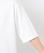 七分袖 フェイクレイヤード ハーフジップＴシャツ