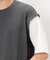 ケーブル柄 ベスト フェイクレイヤードＴシャツ