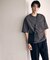 【セットアップ対応】リネンライク ポリエステル 布帛Ｔシャツ
