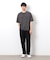 【セットアップ対応】リネンライク ポリエステル 布帛Ｔシャツ