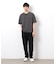 【セットアップ対応】リネンライク ポリエステル 布帛Ｔシャツ