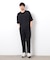 【セットアップ対応】リネンライク ポリエステル 布帛Ｔシャツ