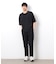 【セットアップ対応】リネンライク ポリエステル 布帛Ｔシャツ