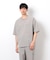 【セットアップ対応】リネンライク ポリエステル 布帛Ｔシャツ