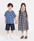 くしゅっとチェック 2wayワンピース