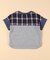 ワッシャーチェック使い 半袖Tシャツ(ベビーサイズ)