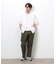 【スマートベーシックパンツ】ハイテンションツイル ワイドテーパードパンツ