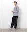 【スマートベーシックパンツ】ハイテンションツイル ワイドテーパードパンツ