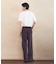 【スマートベーシックパンツ】ハイテンションツイル ワイドテーパードパンツ