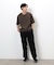 【スマートベーシックパンツ】ハイテンションツイル ワイドテーパードパンツ