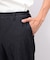 【セットアップ対応】デニムライクストレッチ テーパードパンツ