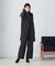 【セットアップ対応】ポリエステルツイル　ワイドテーパードパンツ