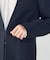【ウォッシャブル】メランジジャージ＆ナイロンレーヨンポンチ ノーカラージャケット