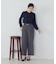 【美しいベーシックパンツ】ポリエステルレーヨンストレッチ ワイドパンツ