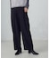 【美しいベーシックパンツ】ポリエステルレーヨンストレッチ ワイドパンツ
