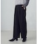【美しいベーシックパンツ】ポリエステルレーヨンストレッチ ワイドパンツ