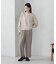 【美しいベーシックパンツ】ポリエステルレーヨンストレッチ ワイドパンツ