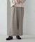 【美しいベーシックパンツ】ポリエステルレーヨンストレッチ ワイドパンツ