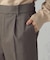 【美しいベーシックパンツ】裏起毛 テーパードパンツ