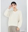 【ウォッシャブル】シャギー Ｖネックニット