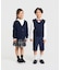 丸襟ピンタック長袖 ブラウス(110-130cm)