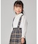 丸襟ピンタック長袖 ブラウス(110-130cm)