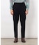 【スマートベーシックパンツ】両面起毛 ストレッチツイル  テーパードスラックス