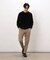 【スマートベーシックパンツ】両面起毛 ストレッチツイル  テーパードスラックス