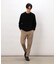 【スマートベーシックパンツ】両面起毛 ストレッチツイル  テーパードスラックス